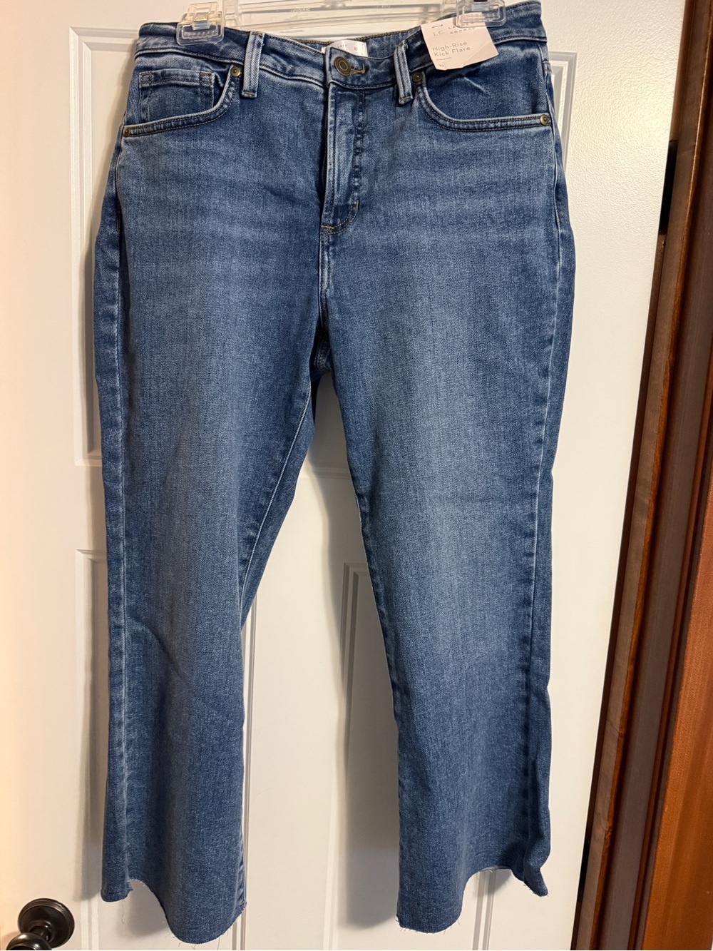 Lauren Conrad High Rise Cropped Kickflare Jeans